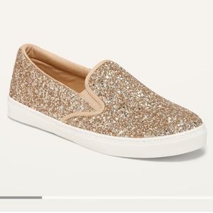 ✨ Old Navy Glitter Slip-Ons NEW ✨
